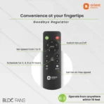 Orient Electric Ujala Prime BLDC with Remote BEE Star Rated with 3 Year Warranty BLDC Motor with Remote 1200 mm Ceiling Fan  (AA1104/165) - Image 5