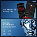 BOAT nirvana lon 32db active noice cancellation,120 hrs, bionic mode,hifi5[AA1098/62] - Image 2