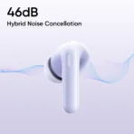 Buds T310 with 12.4mm Driver, 46dB ANC, Spatial Audio and upto 40 hours Playback Bluetooth Headset  ( Monet Purple, True WIreless) [AA1102/148] - Image 2