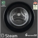 9 kg 5 Star, Inverter Direct Drive Technology, 6 Motion DD, Reduce germs & allergens with steam cycles, In-built Heater, Touch Panel Fully Automatic Front Load with In-built Heater Black, Grey (FHB1209Z2M) [AA1096/40]