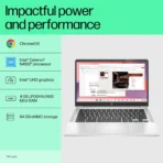 Take a look at this HP Chromebook Intel Celeron Dual Core N4120 - (4 GB/64 GB EMMC Storage/Chrome OS) 14a-ca0506TU Chromebook on Flipkart - Image 3