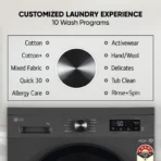 7 kg 5 Star, Inverter Direct Drive Technology, 6Motion DD,Reduce germs & allergens with steam cycles , In-built Heater & Touch Panel Fully Automatic Front Load With In-built Heater Black, Grey (FHB1207Z2M) (AA1102/40) - Image 3