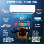 2025 Model 2 Ton 3 Star Split Inverter 5-in-1 Convertible Cooling with Four Way Swing AC (IR243MJS, White)(AA1103/71) - Image 3