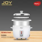 Joy 2 Pots Electric Rice Cooker (0.6 L, White) - Image 2