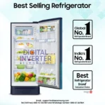 215 L Direct Cool Single Door 5 Star Refrigerator  with Digital Inverter (Paradise Bloom Blue , RR23D2H359U/HL) [AA1102/218] - Image 2