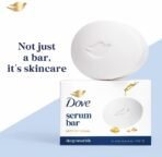 DOVE Cream Beauty Bathing Bar For 24 Hour Nourished Skin with Nutrient Serum (3 x 125 g) - Image 4