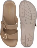 Shezone  Women Heels Sandal (Beige , 5) - Image 3
