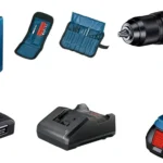 GSB 185-LI /Driver With 23 pcs bit set, 1 GAL 18V-40 Quick Charger, 2 x GBA 18V 2.0Ah battery for Cordless Drill (AA1104/269)