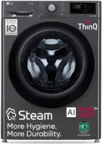 9 kg 5 Star with AI Direct Drive, 6 Motion, Inverter Direct Drive, Steam and Wi-Fi Enabled Fully Automatic Front Load with In-built Heater Black (FHP1209Z5M)[AA1096/39] - Image 2