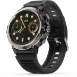 GOBOULT Tuff Hawk 1.39" HD Display , Working Crown, Quick Access Torch Smart watches (BLACK STRAP ,FREE SIZE) (AA1104/105)