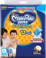 MamyPoko Pants All Night Absorb,Coco Care & 12hr Leakage Protection - L (62 Pieces) - Image 7