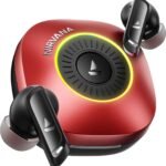 Nirvana Crown, SONIC A.R.C,LEDs, Haptic Feedback, 50dB Hybrid ANC, Spatial Audio Bluetooth Headset (Blazing Red, True Wireless)[AA1097/52]