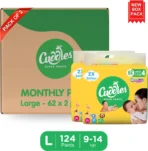 Baby Diaper 2X Softer Super Dry Comfort Quick Max Absorption Upto 12 Hrs - M (216 Pieces) [AA1102/106]