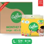 Baby Diaper 2X Softer Super Dry Comfort Quick Max Absorption Upto 12 Hrs - M (216 Pieces) [AA1102/106]