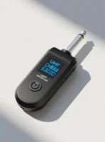 Wireless Microphone Converter Rechargeable XLR Transmitter and Receiver, Compact Microphone Receiver  (Black) [AA1102/179] - Image 2