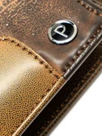 Men Casual Brown Artificial Leather RFID Wallet -Mini (6 Card Slots) - Image 4