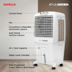 HAVELLS 43 L ROOM , PERSONAL AIR COOLER (WHITE ,GREY,KOOLPULSE 43 L)[AA1098/72] - Image 2