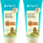 Pilgrim Sunscreen - SPF 50 PA+++ 2% Niacinamide Glow Sunscreen SPF 50 PA+++ Broad Spectrum UVA/UVB Pack of 2 (100 g) [AA1096/161]