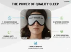 Sleep Mask Eye Shade  ( Navy, Sky Blue) [AA1102/133] - Image 3