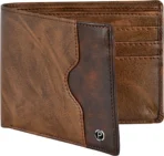 Men Casual Brown Artificial Leather RFID Wallet -Mini (6 Card Slots) - Image 3