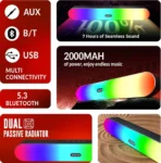 BERTH Venero SB 75 16 W Bluetooth Soundbar 16 W Bluetooth Soundbar 16 W Bluetooth Soundbar (Multicolor, 2.0 Channel) [AA1102/115] - Image 4