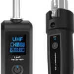 Wireless Microphone Converter Rechargeable XLR Transmitter and Receiver, Compact Microphone Receiver  (Black) [AA1102/179]