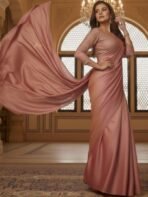 Kesudi Embellished Embroidered Art Silk Heavy Work Saree - Image 2