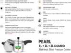 Pearl Special Combo 2 L, 3 L, 5 L Induction Bottom Pressure Cooker (AA1104/286) - Image 3