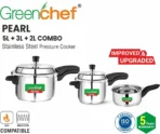 Pearl Special Combo 2 L, 3 L, 5 L Induction Bottom Pressure Cooker (AA1104/286) - Image 2