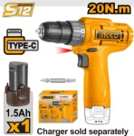 Power Tools 12V Cordless Drill with 1 Pcs 1.5Ah Battery Cordless Drill (10 mm Chuck size)[AA1100/159]
