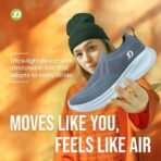 DOCTOR EXTRA SOFT Sports Shoes with Memory Foam Cushioned Insole Running Gym Training D-2008 Casuals For Men (Grey , 9) - Image 4