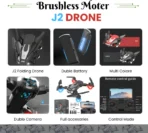 J-2 heavy duty motor dual camera dual battery HD 4K Camera Drone (AA1103/201) - Image 4