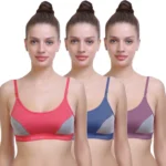 3 Women Sports Non Padded Bra (AA1104/294)