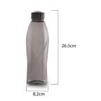 CELLO Texas PET Bottle | Leak Proof and Break Proof | Perfect for School, College, Work, and Outdoor Adventures Water Bottle | 1 Litre, Set of 6 | Black[AA1100/153] - Image 3
