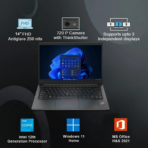 Lenovo ThinkPad E14 Intel Core i5 12th Gen 1235U - (16 GB/512 GB SSD/Windows 11 Pro) TP E14 Gen 4 Thin and Light Laptop (14 Inch, Black, 1.59 Kg, With MS Office)[AA1100/193] - Image 3