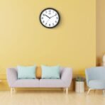 Ajanta Quartz Step Movement Plastic Wall Clock (Black) - Analog, 22 Cm [AA1102/315] - Image 3