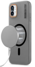 Mr. Case Back Cover for Nothing Phone 1 Sleek Frosted Translucent Back with Wireless Charging Support | Anti-Scratch Shockproof Phone Case - Black[AA1100/136]