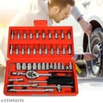 KHANSAHEB 46 In 1 Pcs Tool Kit & Screwdriver and Socket Set,Hand Tool Kit Socket Set (Pack of 46)[AA1098] - Image 2