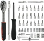 46Pcs Mechanic Tool Kits For Household Auto Repair , Chrome Vanadium Steel Hand Tool Kit (46 Tools) [AA1096/176] - Image 5