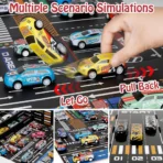 Storage Box 48pc Diecast Toy Car Unisex Racing Collection Pull Back Car set (Multicolor) [AA1102/303] - Image 3