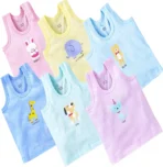 Aparajita Vest For Baby Boys & Baby Girls Cotton (Multicolor, Pack of 6)[AA1098]