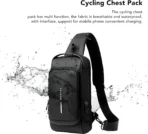 Small 10 L Backpack Sling Bag For Men CrossBody Backpack For Men Women USB Charging Port (Multicolor)(AA1103/200) - Image 4