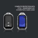 Keyzone Clear TPU Key Cover Compatible for Victoris, Jimny, Baleno, Grand Vitara, Xl6, Ignis, Swift, Ertiga, New Brezza 2022, Dzire, Fronx 2 Button Smart Key (Clear TPU)[aa1098] - Image 4