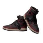 Utility Suit Men and Boys Red and Black Colourblocked Lace Up High Top Sneakers[AA1100/165]