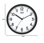 Ajanta Quartz Step Movement Plastic Wall Clock (Black) - Analog, 22 Cm [AA1102/315] - Image 2