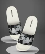 WOODLAND Men Slides (Black , 9)[AA1098]