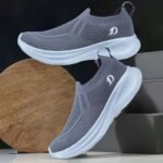 DOCTOR EXTRA SOFT Sports Shoes with Memory Foam Cushioned Insole Running Gym Training D-2008 Casuals For Men (Grey , 9)