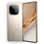 iQOO Neo 10 (Titanium Chrome, 8GB RAM, 256GB Storage) | Snapdragon 8s Gen 4 Processor & SuperComputing Chip Q1 | 7000 mAh Battery | Segment’s Highest 144 FPS Gaming Smartphone [AA1096/173]