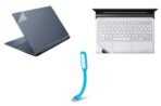Flexible USB LED Light for Laptop | Glossy Transparent Laptop Skin Scratch Resistant & Waterproof Protection with Full Size Trackpad Protector Film | Compatible with 15.6 Inch Laptops[AA1098]