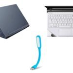 Flexible USB LED Light for Laptop | Glossy Transparent Laptop Skin Scratch Resistant & Waterproof Protection with Full Size Trackpad Protector Film | Compatible with 15.6 Inch Laptops[AA1098]